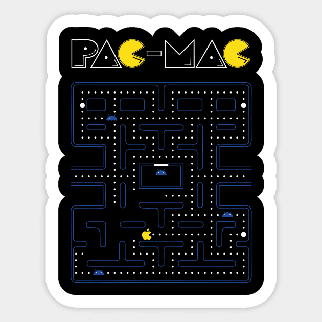 Pac-Mac Sticker by Barlax